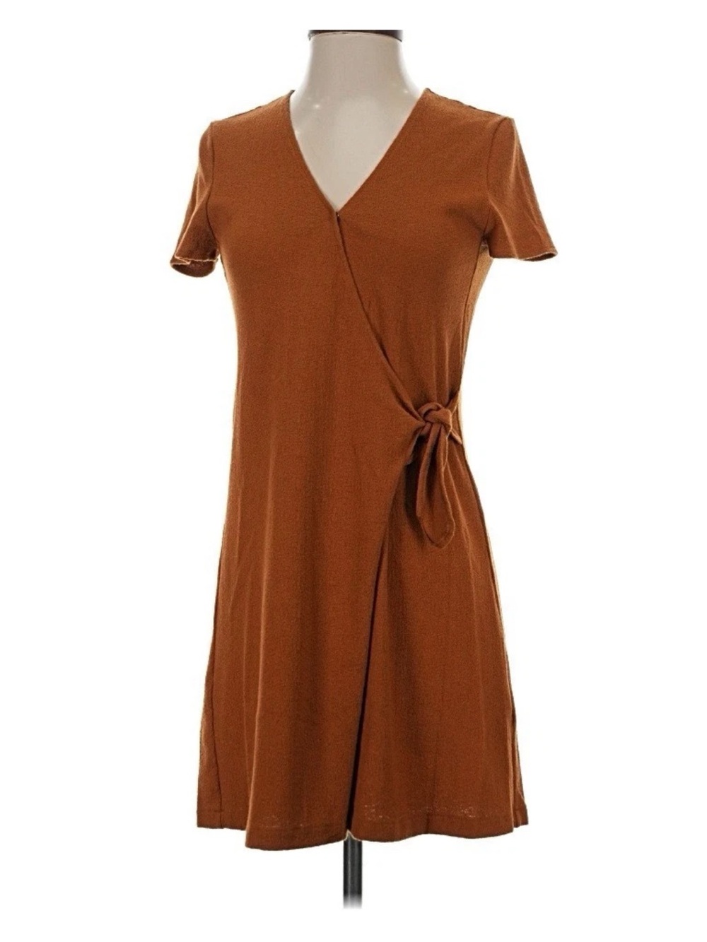 Madewell Texture and Thread Women’s Wrap  Short Sleeve Mini Dress Small